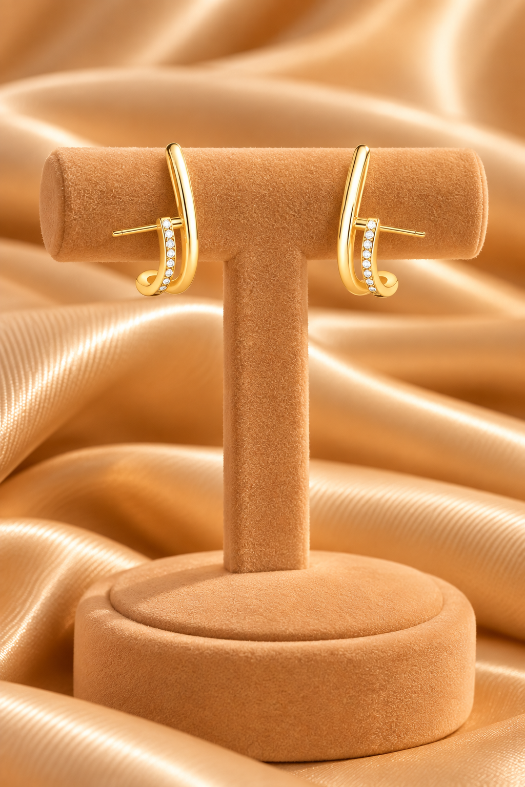 Brinco Ear Hook Fileira Dupla