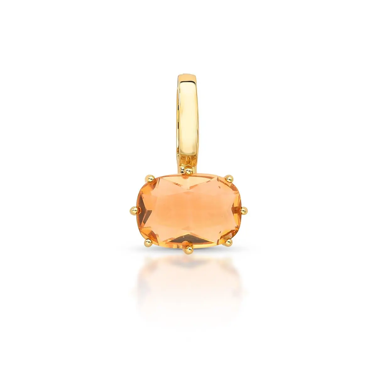 Pingente Oval Cristal Citrino