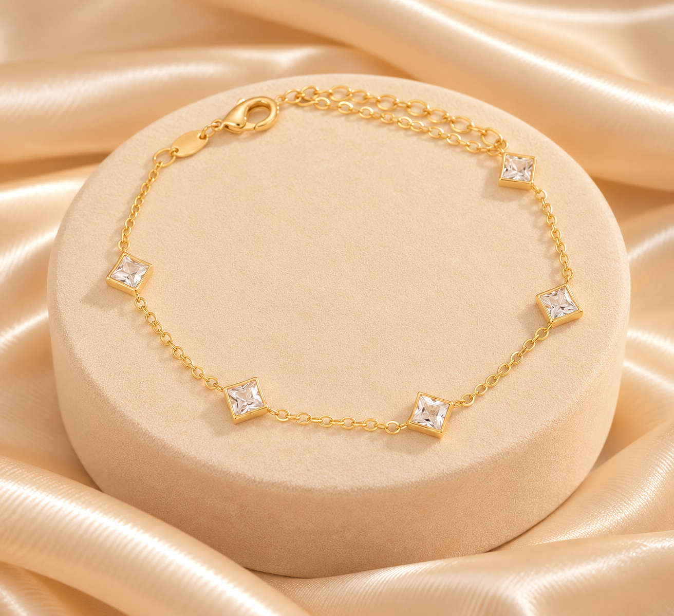 Pulseira Zircônias Triangulares