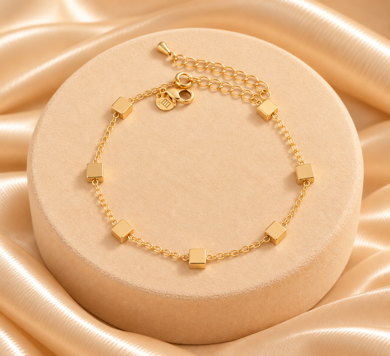 Pulseira Cubos Lisos